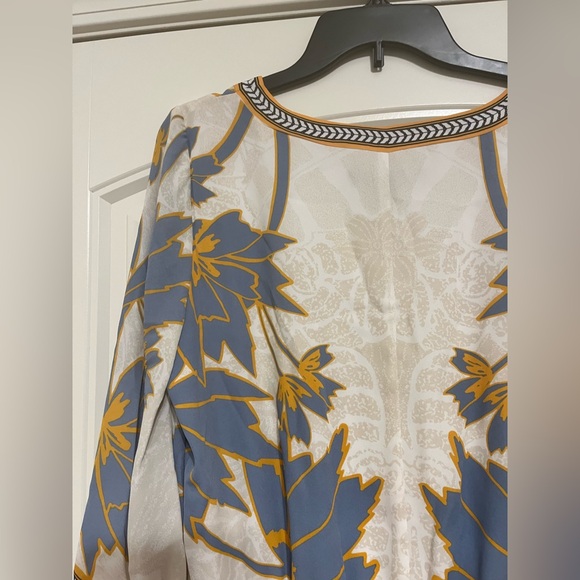 White House Black Market Dress ¾ Sleeve Smocked Waist Dress - Picture 10 of 12